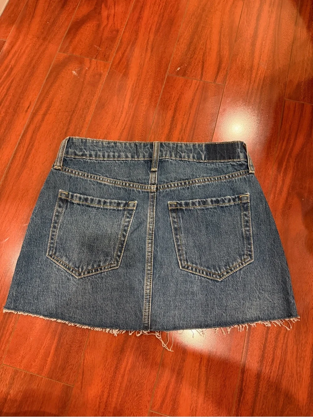 Hollister Mid Rise Mini Denim Skirt, Size W24